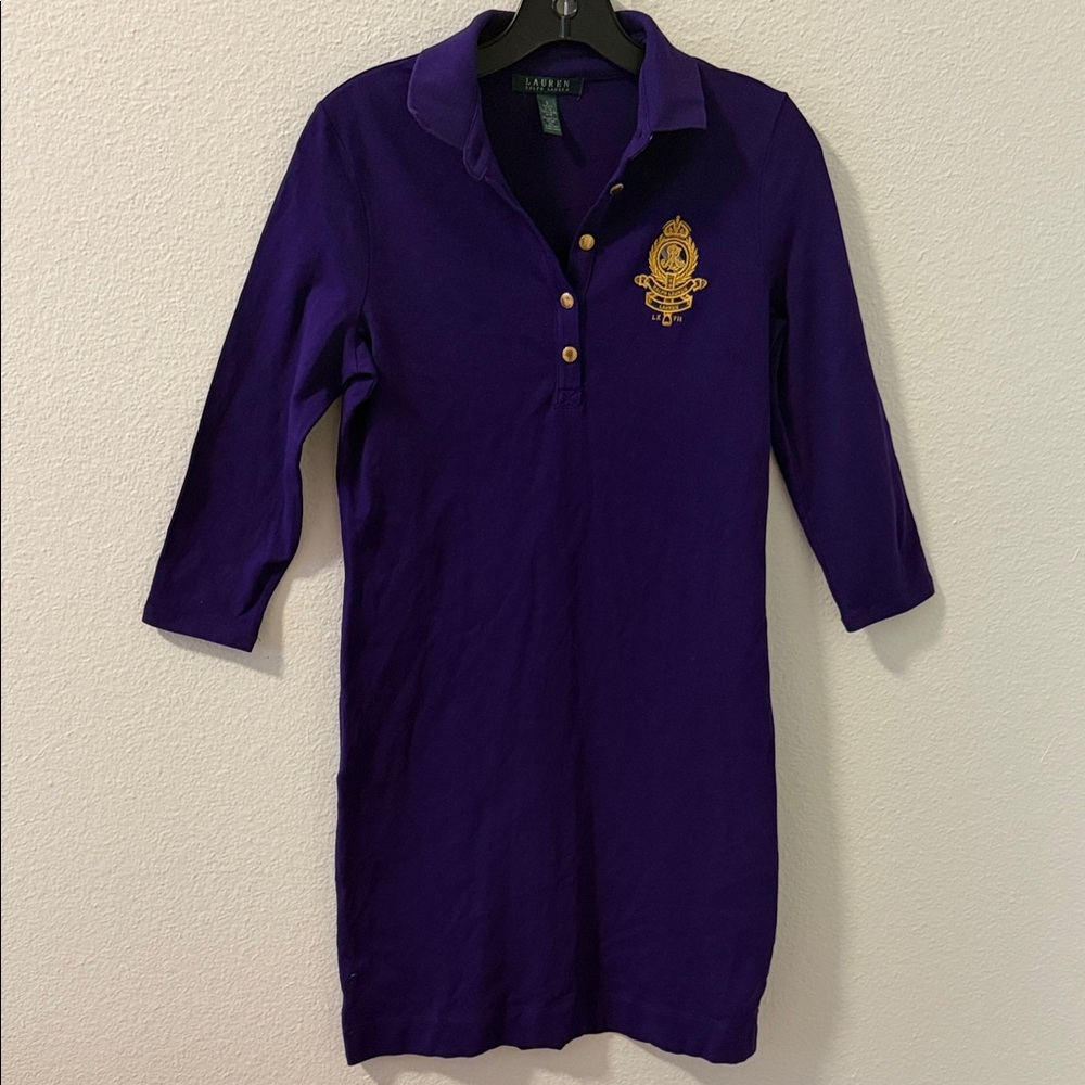 Ralph Lauren Purple woman polo dress size S